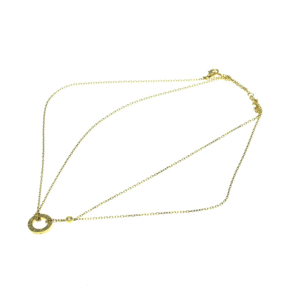 CARTIER Love Circle Necklace B7219500 18K Yellow Gold Diamond Pendant - Picture 14 of 14